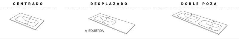 Encimera Cerámica Negra con Lavabo Integrado Planet - Maderó Atelier