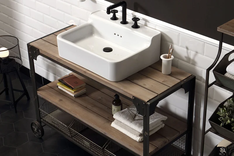Mueble de baño madera Industrialis 1 de Balneo Toscia estilo Industrial
