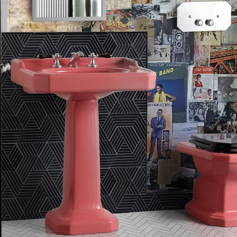 Lavabo Pequeño con Pedestal Provence 700 - Balneo Toscia Estilo Clásico