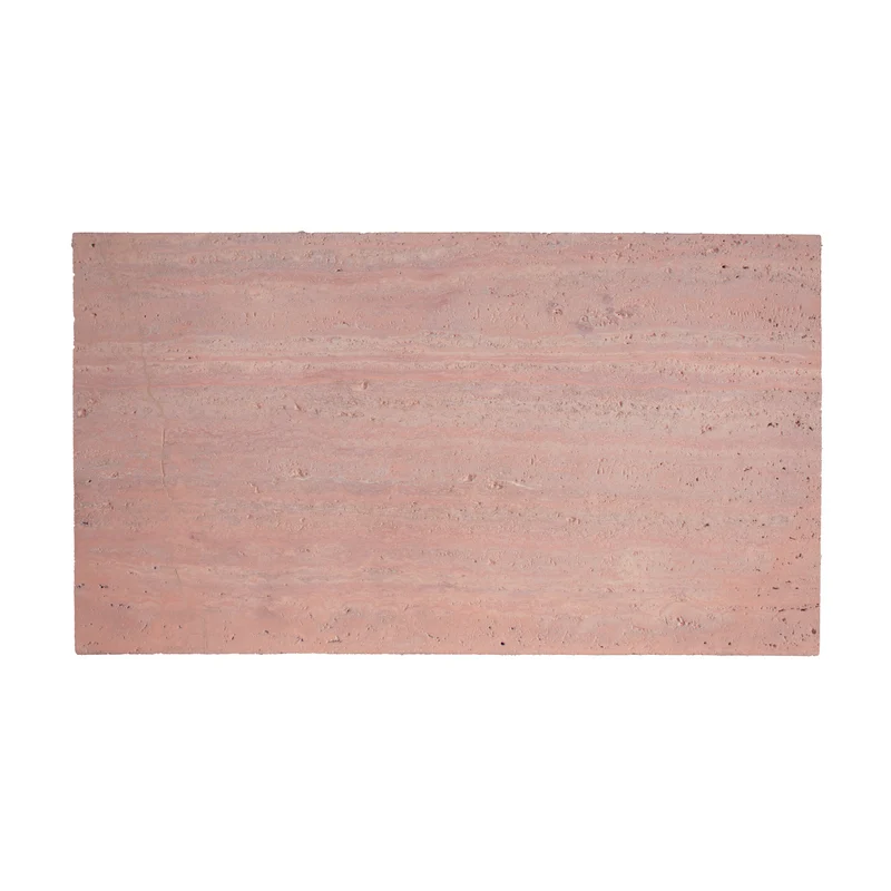 Plato de lavabo de travertino - Arenisca roja - Marcel - 80 cm