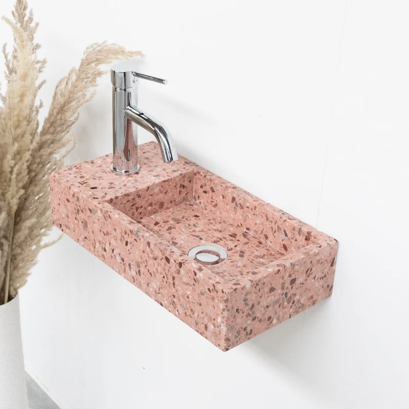 Porto Handenwasser - Terrazzo Rosa - Grifo a la Izquierda