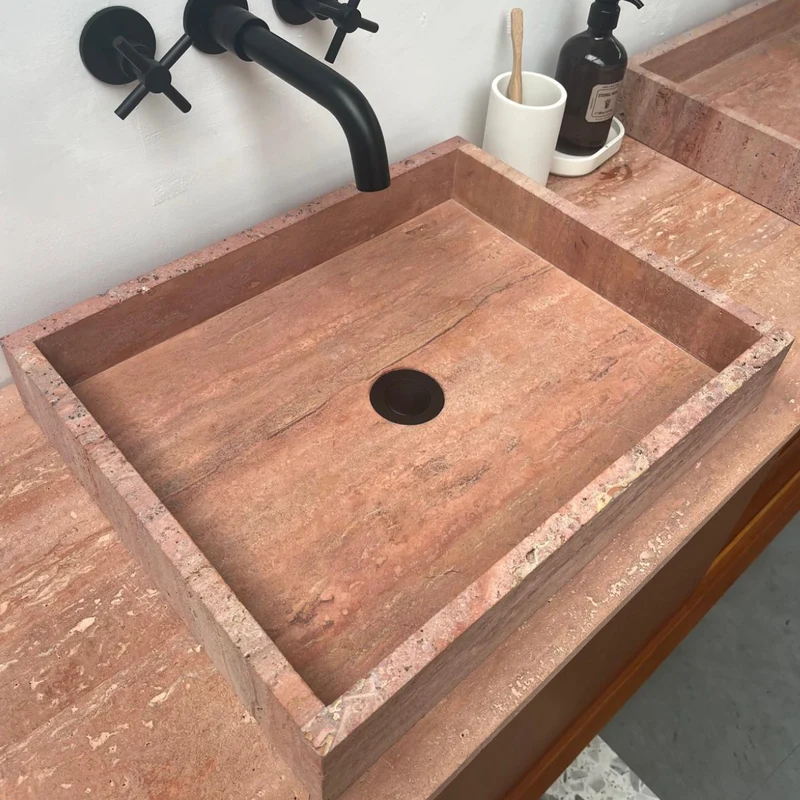 Lavabo - George - Travertino Rojo