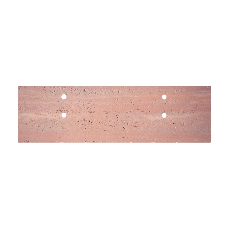 Plato de lavabo - Travertino rojo - Marcel - 150 cm