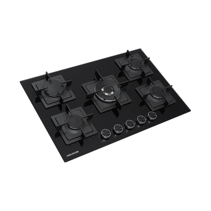Estufa de Empotrar Challenger Aura Gas Natural SAU 6771, Negro