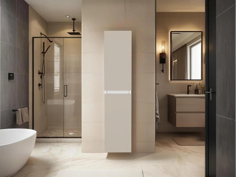 Mueble Auxiliar para Baño High, Capri y Kronos Blanco, con Espacio para Almacenar Objetos y es de Fácil Instalación ZF