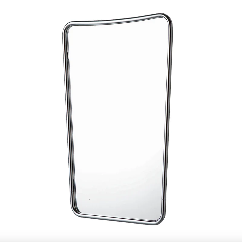 Espejo Baño Trapezoidal Marco Metálico Estilo Vintage - Fabricación Italiana