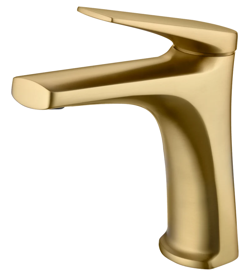 Grifería Lavabo Monomando Oro Cepillado Delos - Imex | Lujo Atemporal