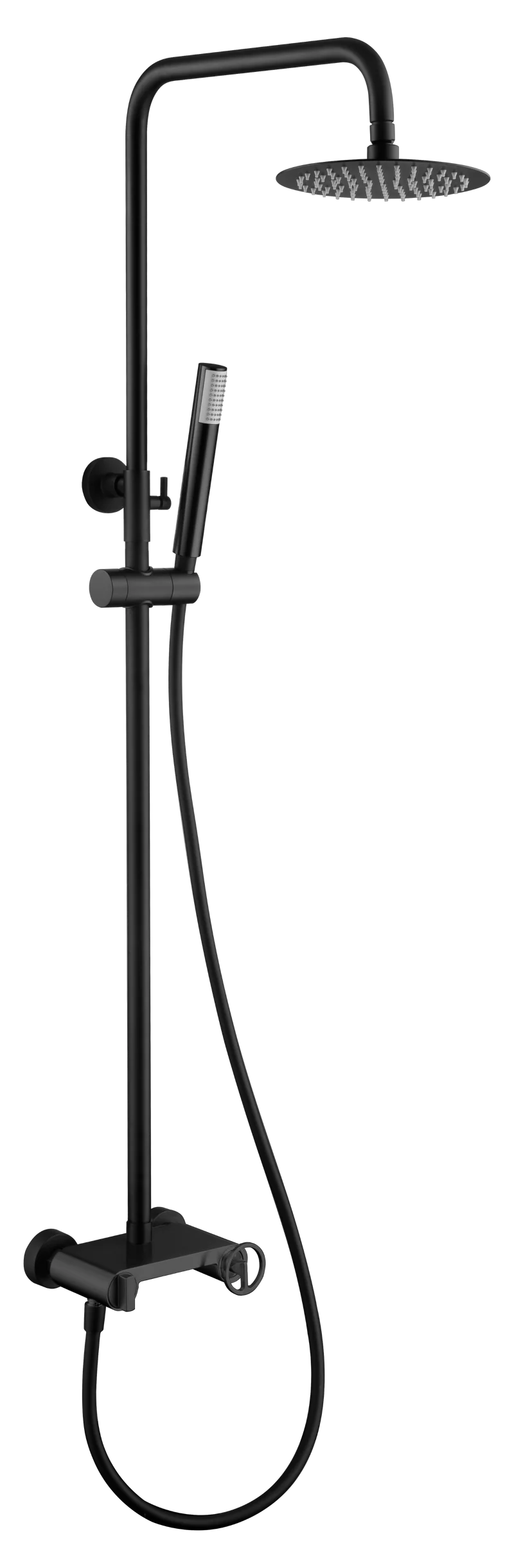 Columna de Ducha Negro Mate Olimpo - Imex | Barra Ducha Premium