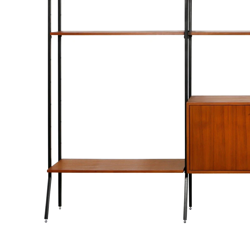 Mueble de pared extensible vintage - Teca (92×230 cm)