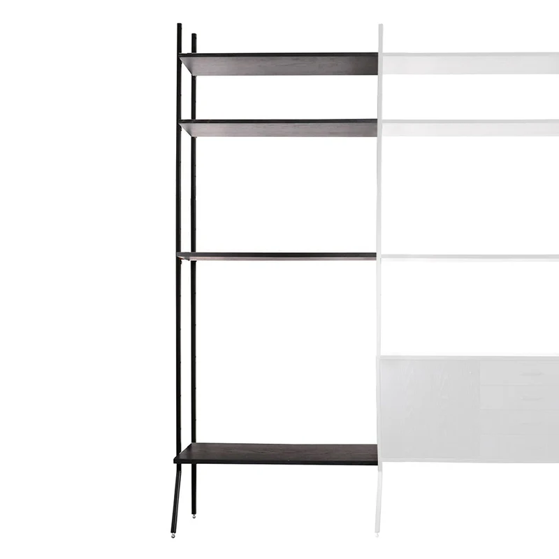 Armario de pared extensible negro - Negro (92×230cm)