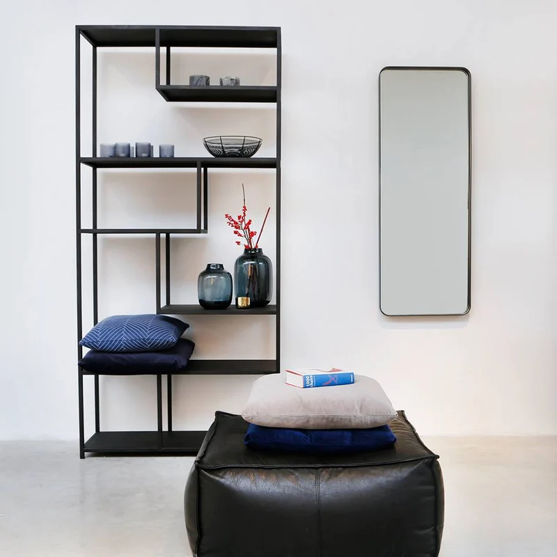 Estante de pared alto - Negro - Matthew
