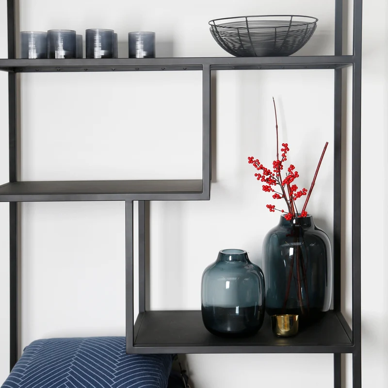 Estante de pared alto - Negro - Matthew