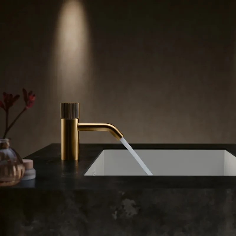 Grifo de lavabo con función de apertura y cierre electrónicos sin válvula META