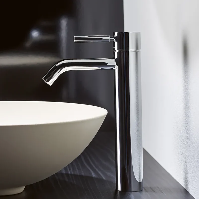 Grifo de lavabo monomando con base elevada sin válvula META