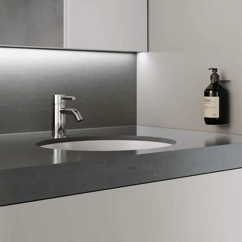 Grifo de lavabo monomando con válvula automática META