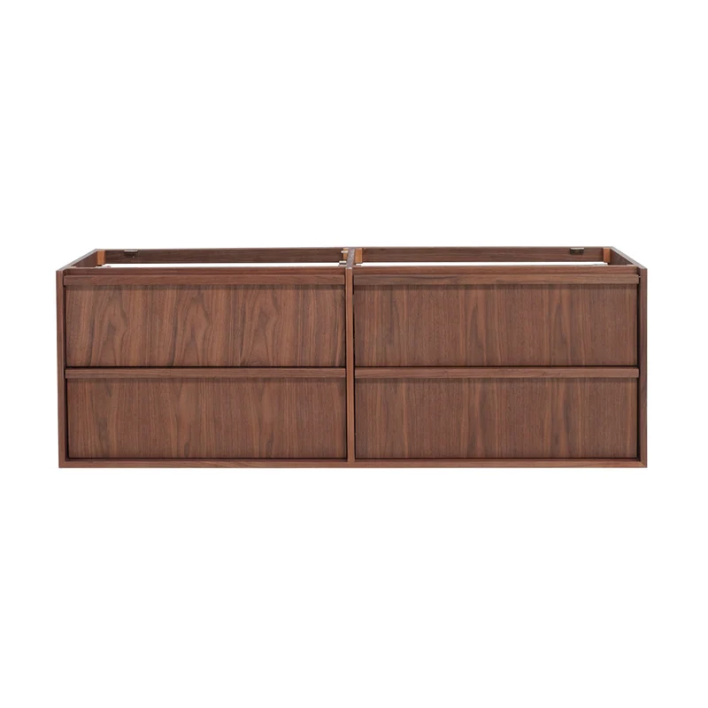 Cuerpo del gabinete Fien - Nogal - 150 cm | Amplio armario de almacenamiento