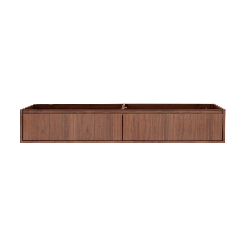 Mueble de baño Ann corto - Nogal - 150x25 cm | Estiloso y Práctico