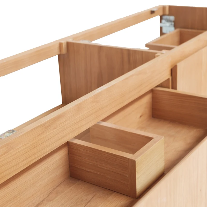 Mueble de baño Ann corto - Roble - 150x25 cm