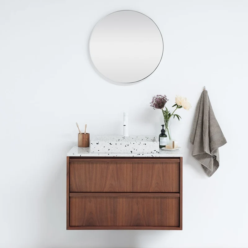 Mueble de baño Fien - Nogal - 80 cm