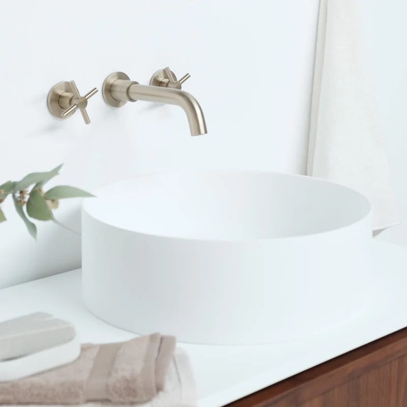 Lavabo Redondo - Blanco Mate - Sims