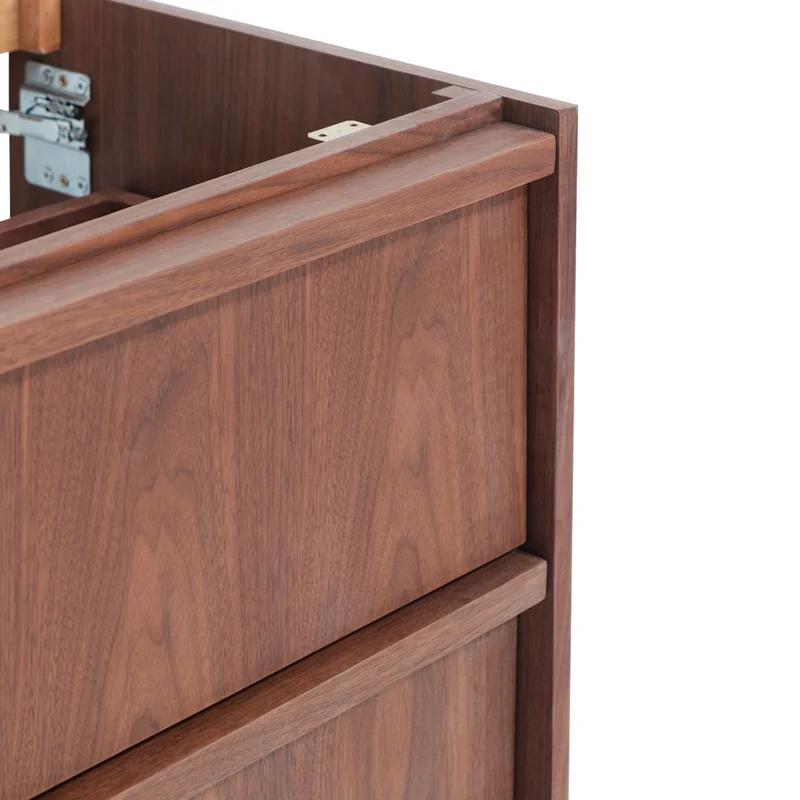 Mueble de baño en nogal - Fien - 4 cajones - 120 cm