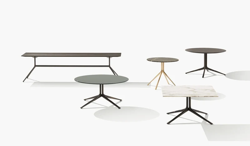 Mesa auxiliar redonda Mondrian