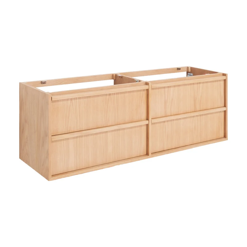 Mueble de baño con 4 cajones - Fien - Roble - 150 cm