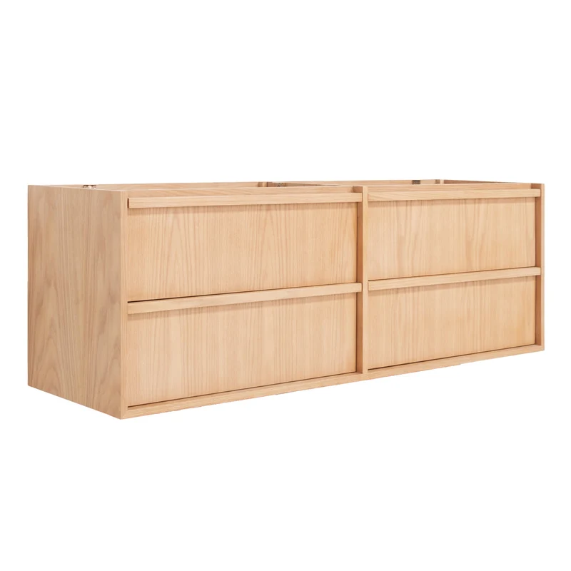 Mueble de baño con 4 cajones - Fien - Roble - 150 cm
