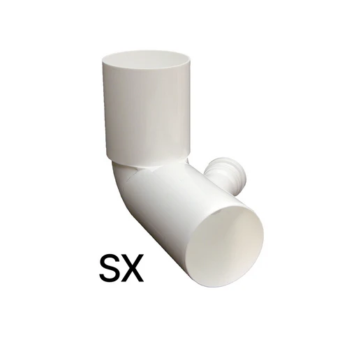 Curva wc alta d. 110 in pp con 1 attacco sx d. 40