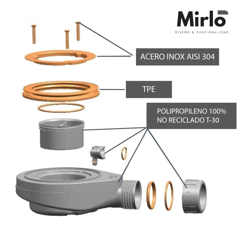 Plato de ducha pizarra PURE negro