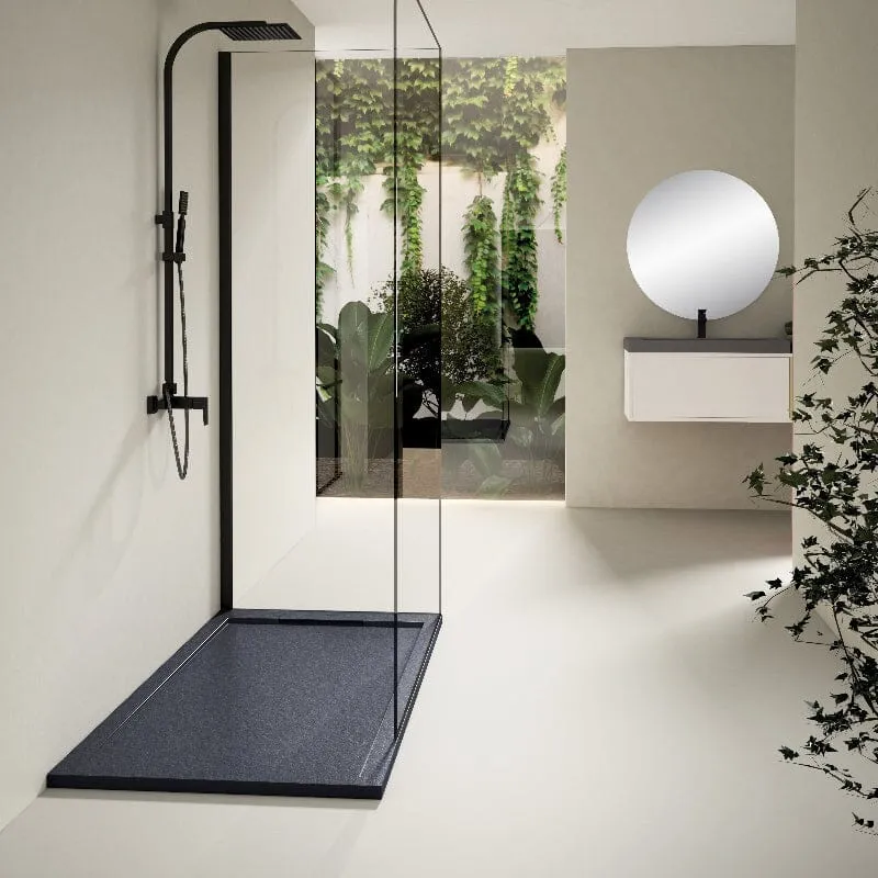 Plato de ducha resina LUX antracita