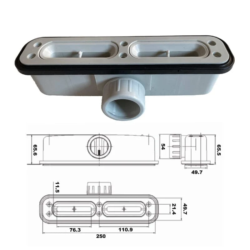 Plato de ducha resina LUX antracita