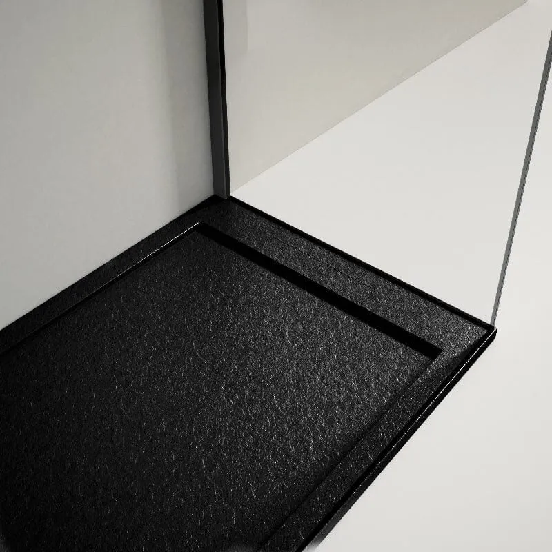 Plato de ducha resina LUX negro