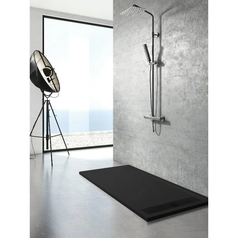 Plato de ducha resina ELITE negro