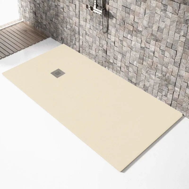 Plato de ducha resina MADISON crema