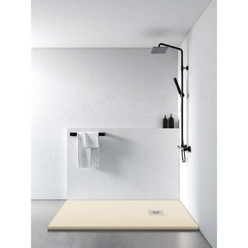 Plato de ducha resina MADISON crema