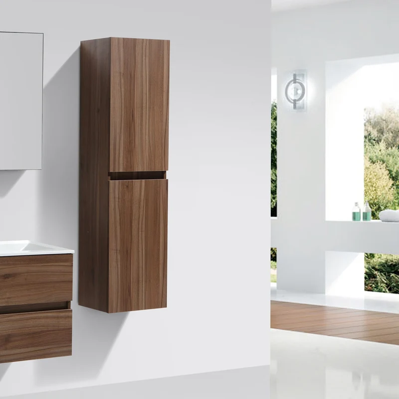 Mueble auxiliar columna 150cm SIENA tinte Nogal
