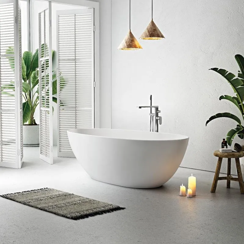 Bañera exenta FLORIDA negro mate