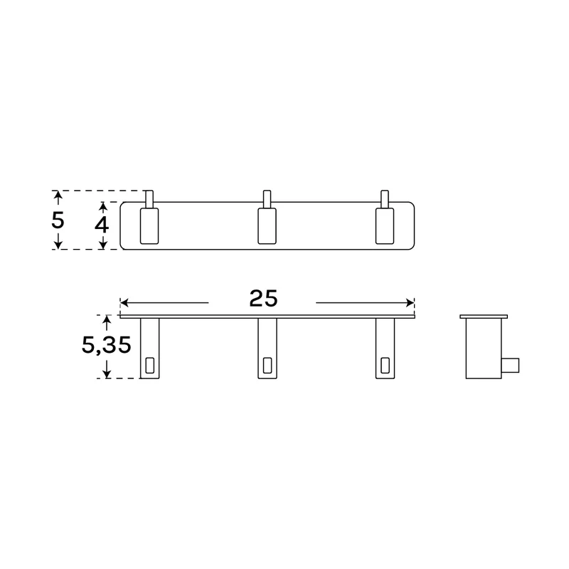 Perchero de pared Technic