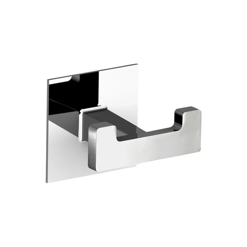 Percha de acero inoxidable autoadhesiva