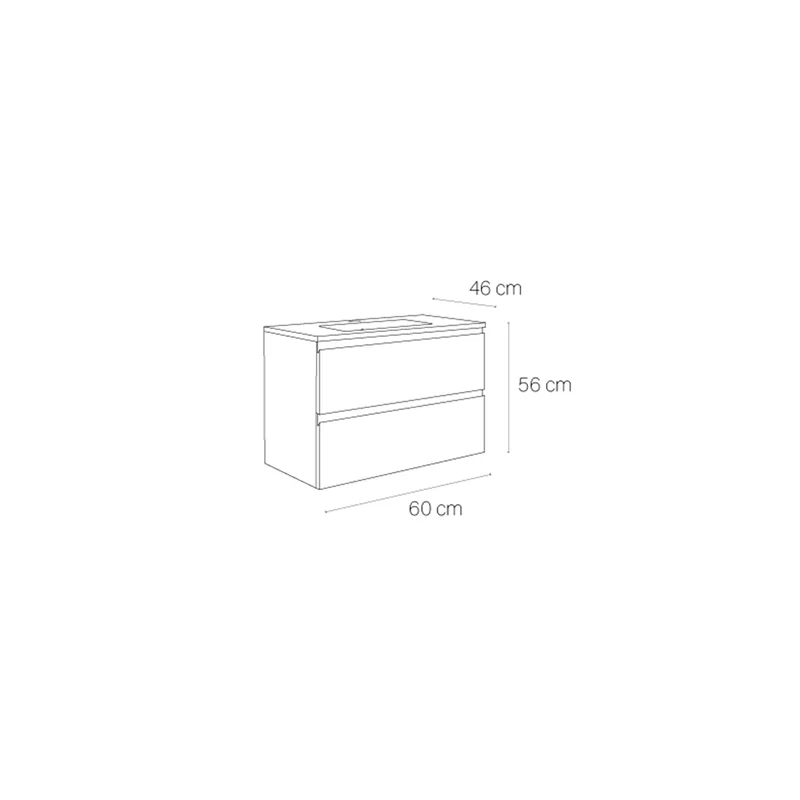 Mueble baño flotante Coral
