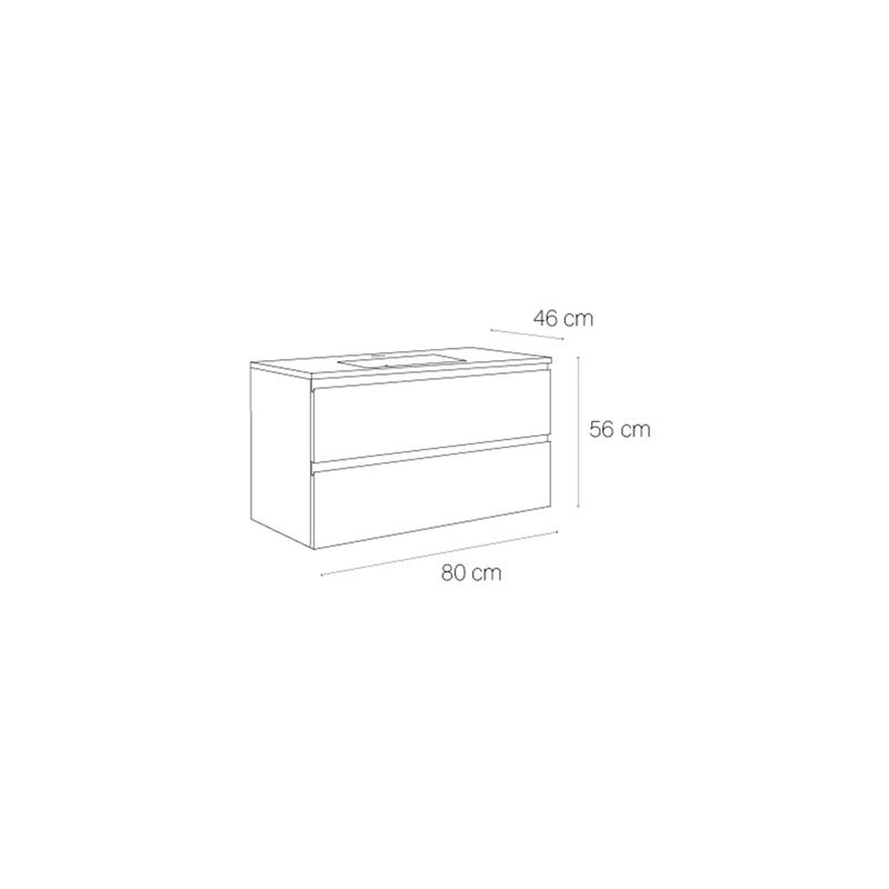 Mueble baño flotante Coral