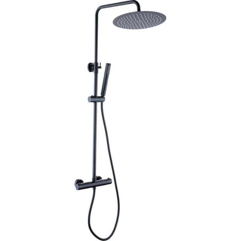 Columna de ducha termostática EBRO Negra mate