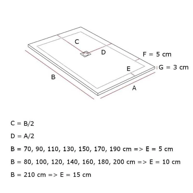 Plato de ducha pizarra DEXA gris