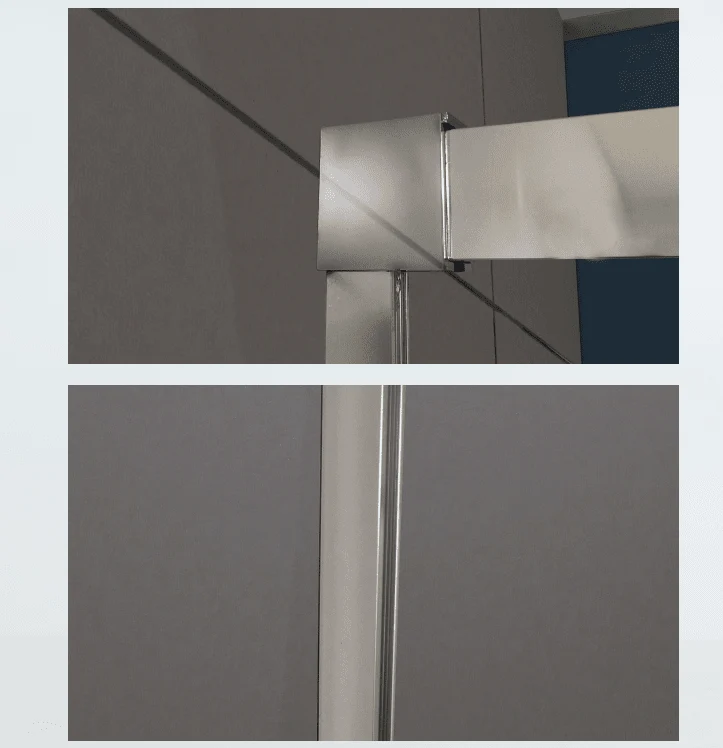 Mampara de ducha frontal + Puerta Corredera SLIDER Cromado