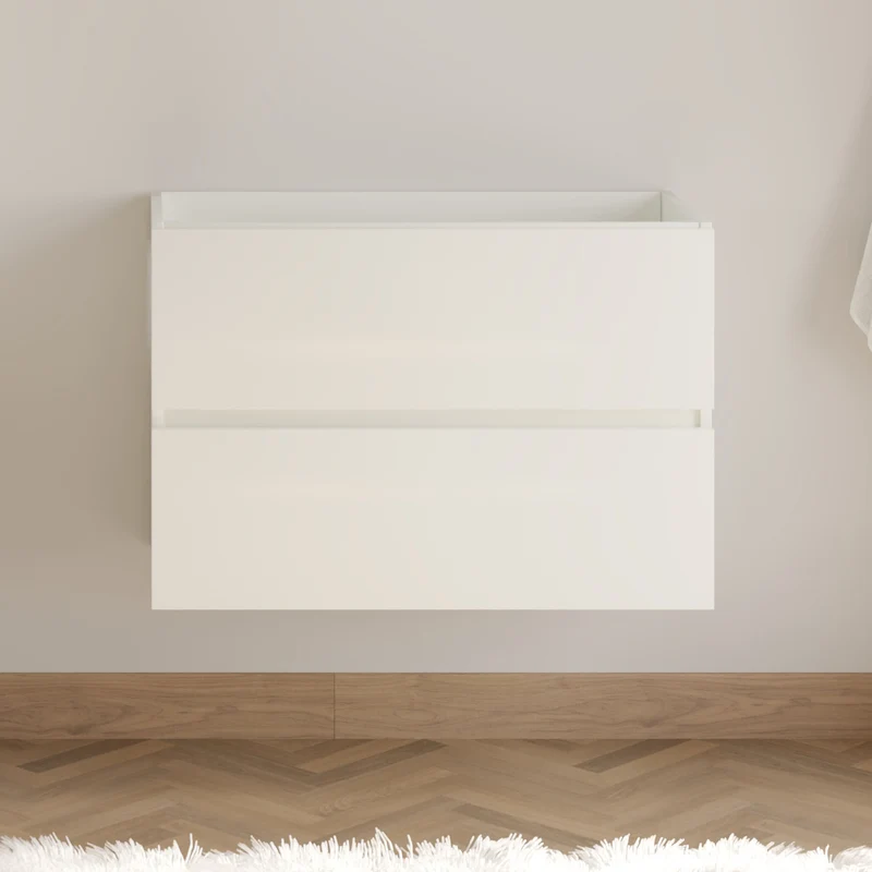 Meuble sous vasque seul, 2 tiroirs, 70cm, pour simple vasque - IDA