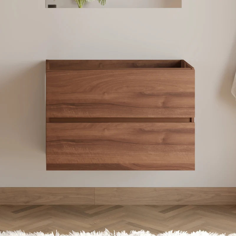Meuble sous vasque seul, 2 tiroirs, 70cm, pour simple vasque - IDA