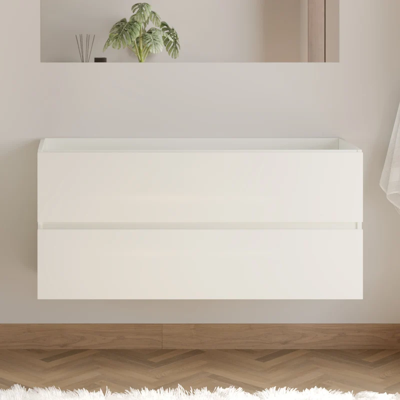 Meuble sous vasque seul, 2 tiroirs, 120cm, pour simple vasque - IDA
