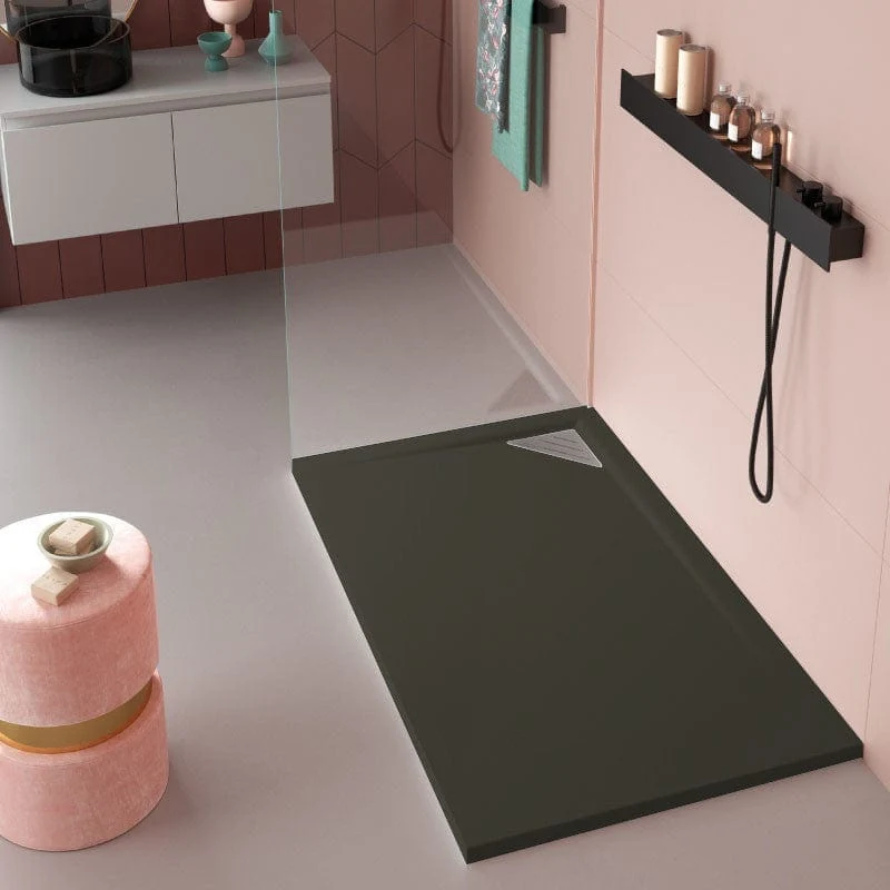 Plato de ducha resina TRINITY negro