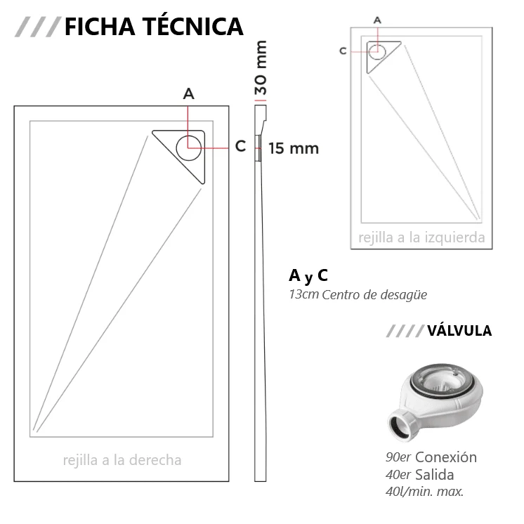 Plato de ducha resina TRINITY crema